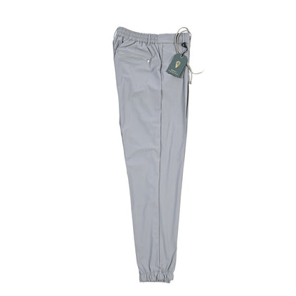 SUMMER SALE｜BERWICH “SPIAGGIA 1P TECH” ストレッチナイロン ワンタックイージーパンツ グレー(grey) 50 | GUARDAROBA MILANO OFFICIAL STORE
