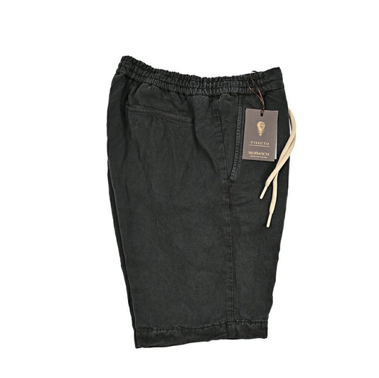 SUMMER SALE｜BERWICH "SPIAGGIA SHORT" リヨセルリネン ノータックイージーショーツ (製品染め)｜424113 - XS｜GUARDAROBA MILANO OFFICIAL STORE