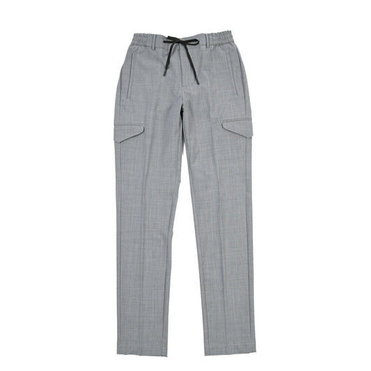 SUMMER SALE｜BERWICH “SUB” ストレッチウール ドローコード付きカーゴパンツ グレー(grey) 46 | GUARDAROBA MILANO OFFICIAL STORE