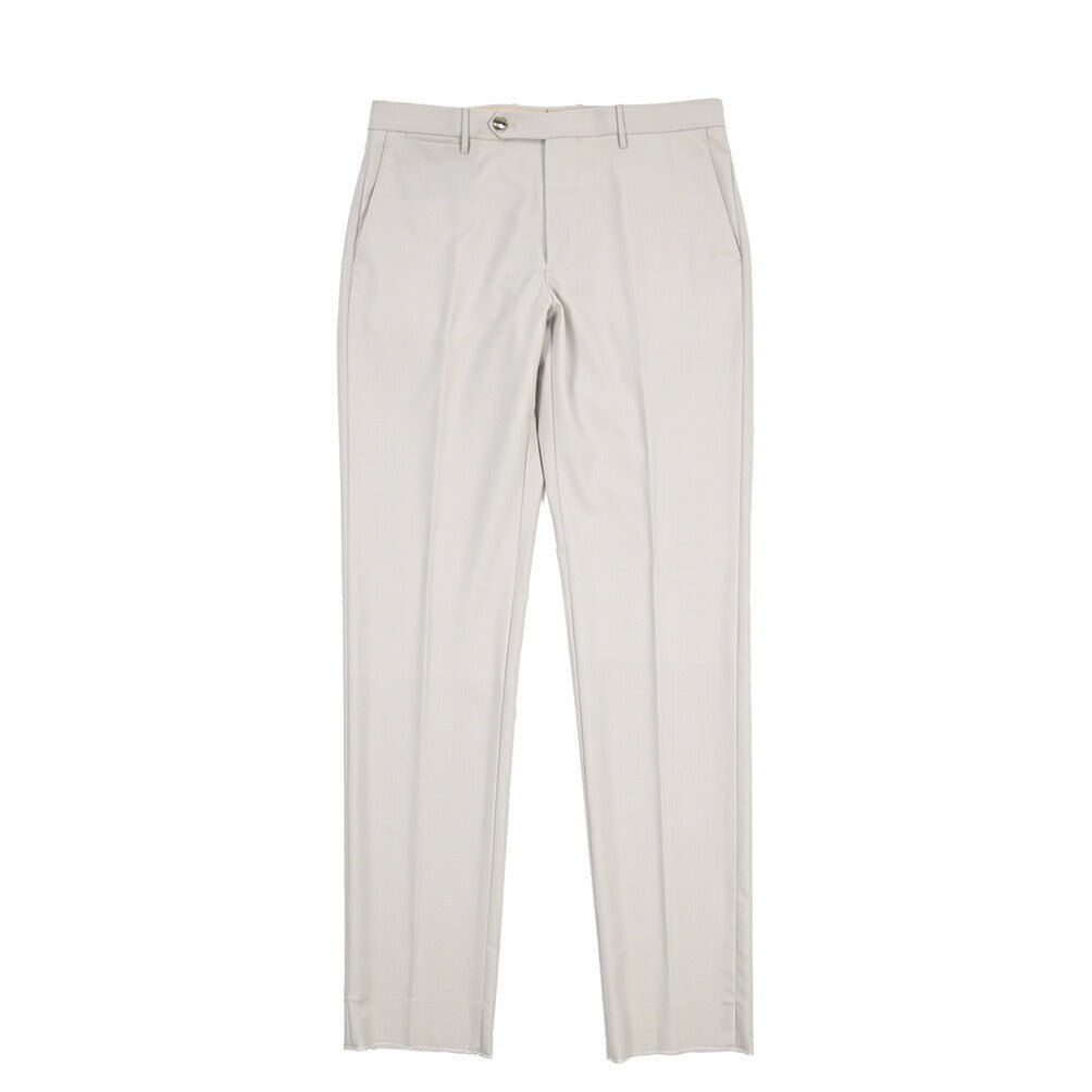 SUMMER SALE｜BERWICH “VULCANO 23” ウール100% ノータックスラックス / CANONICO製生地 グレー(stone) 48 | GUARDAROBA MILANO OFFICIAL STORE