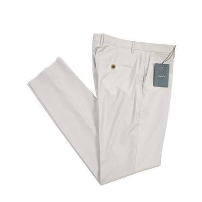 SUMMER SALE｜BERWICH “VULCANO 23” ウール100% ノータックスラックス / CANONICO製生地 グレー(stone) 48 | GUARDAROBA MILANO OFFICIAL STORE