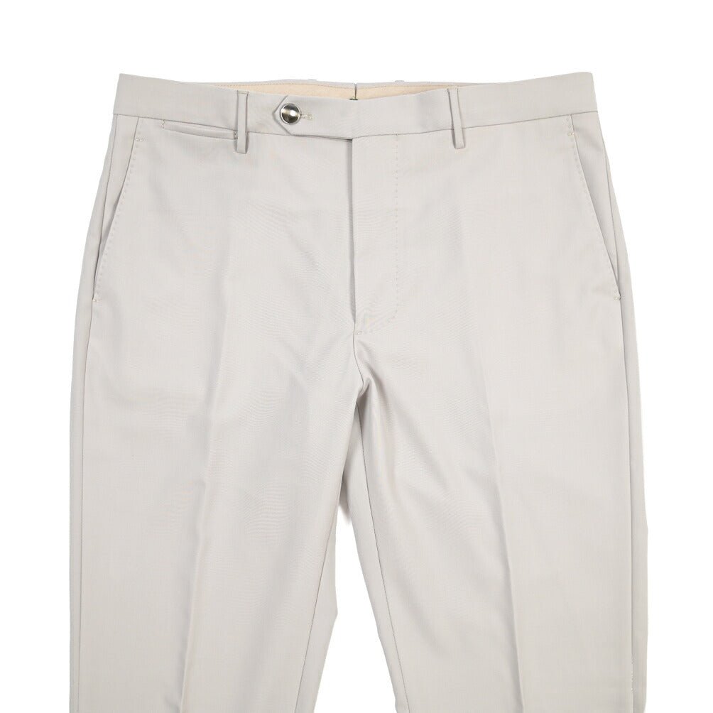SUMMER SALE｜BERWICH “VULCANO 23” ウール100% ノータックスラックス / CANONICO製生地 グレー(stone) 48 | GUARDAROBA MILANO OFFICIAL STORE