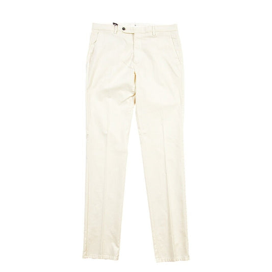 SUMMER SALE｜BERWICH “VULCANO 23-GD” リヨセル混コットン ノータックパンツ オフホワイト(ecru275) 50 | GUARDAROBA MILANO OFFICIAL STORE