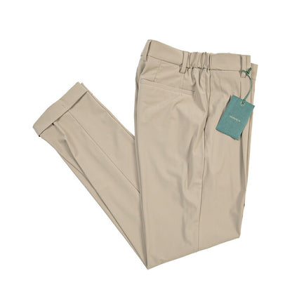 SUMMER SALE｜BERWICH “XRETRO 1P” 高機能ストレッチナイロン ワンタックイージースラックス ベージュ(beige) 44 | GUARDAROBA MILANO OFFICIAL STORE