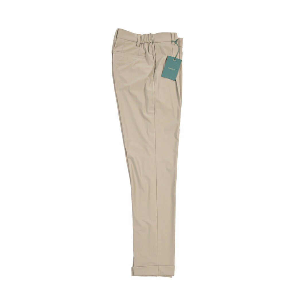 SUMMER SALE｜BERWICH “XRETRO 1P” 高機能ストレッチナイロン ワンタックイージースラックス ベージュ(beige) 44 | GUARDAROBA MILANO OFFICIAL STORE