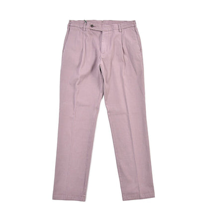 SUMMER SALE｜BERWICH “XRETRO-GD” リヨセル混コットン ワンタックパンツ パープル(cipolla502) 48 | GUARDAROBA MILANO OFFICIAL STORE