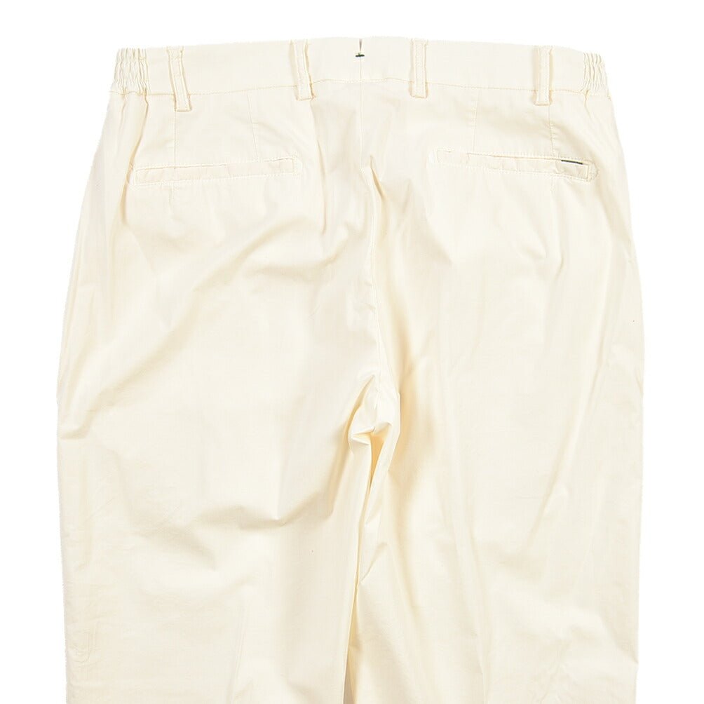 SUMMER SALE｜BERWICH “XRETRO-GD” リヨセル混コットン ワンタックパンツ オフホワイト(ecru275) 50 | GUARDAROBA MILANO OFFICIAL STORE