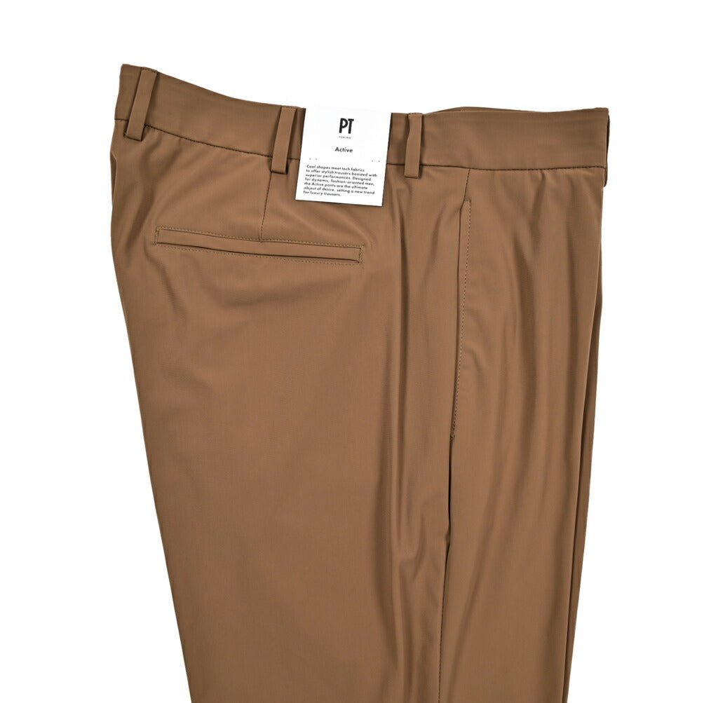 SUMMER SALE｜PT TORINO Active "EPSILON" 軽量ストレッチナイロン ノータックテーパードパンツ (反射板付き)｜423942 - 52｜GUARDAROBA MILANO OFFICIAL STORE