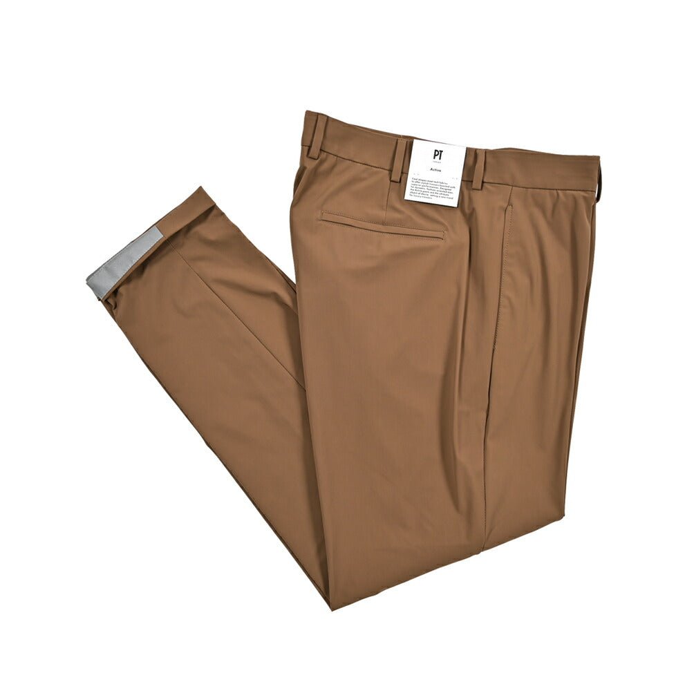 SUMMER SALE｜PT TORINO Active "EPSILON" 軽量ストレッチナイロン ノータックテーパードパンツ (反射板付き)｜423942 - 52｜GUARDAROBA MILANO OFFICIAL STORE