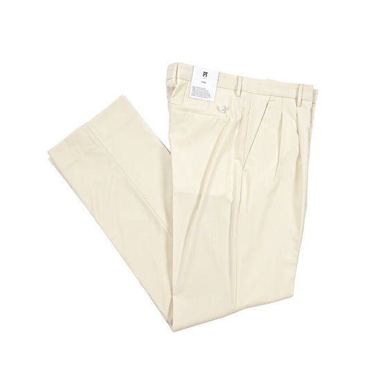 SUMMER SALE｜PT TORINO Edge "DICIANNOVE" ストレッチウール ツータックストレートスラックス｜423279｜GUARDAROBA MILANO OFFICIAL STORE