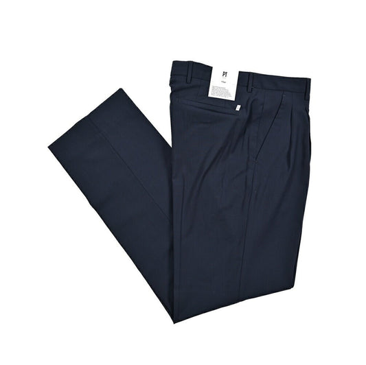 SUMMER SALE｜PT TORINO Edge "DICIANNOVE" SUPER 130's ヴァージンウール100% ツータックストレートスラックス｜423976 - 44｜GUARDAROBA MILANO OFFICIAL STORE