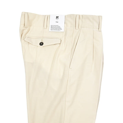 SUMMER SALE｜PT TORINO Edge "VENTI" ストレッチウール ツータックワイドスラックス｜423280 - 48｜GUARDAROBA MILANO OFFICIAL STORE