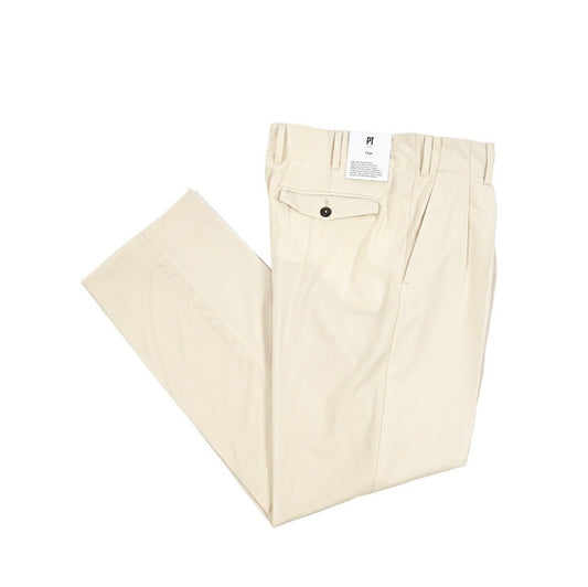 SUMMER SALE｜PT TORINO Edge "VENTI" ストレッチウール ツータックワイドスラックス｜423280 - 48｜GUARDAROBA MILANO OFFICIAL STORE