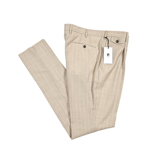 SUMMER SALE｜PT TORINO "GENTLEMAN FIT" SUPER 100's ヴァージンウール100% ワンタックスラックス｜423964｜GUARDAROBA MILANO OFFICIAL STORE