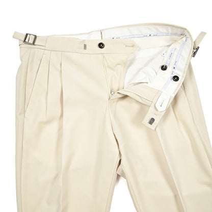 SUMMER SALE｜PT TORINO "MASTER FIT" ストレッチウール ツータックベルトレススラックス｜423306 - 46｜GUARDAROBA MILANO OFFICIAL STORE