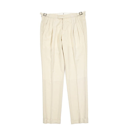 SUMMER SALE｜PT TORINO "MASTER FIT" ストレッチウール ツータックベルトレススラックス｜423306 - 46｜GUARDAROBA MILANO OFFICIAL STORE