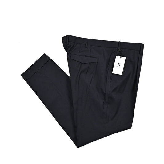 SUMMER SALE｜PT TORINO "MASTER FIT" ストレッチウール ワンタックテーパードスラックス｜423971｜GUARDAROBA MILANO OFFICIAL STORE