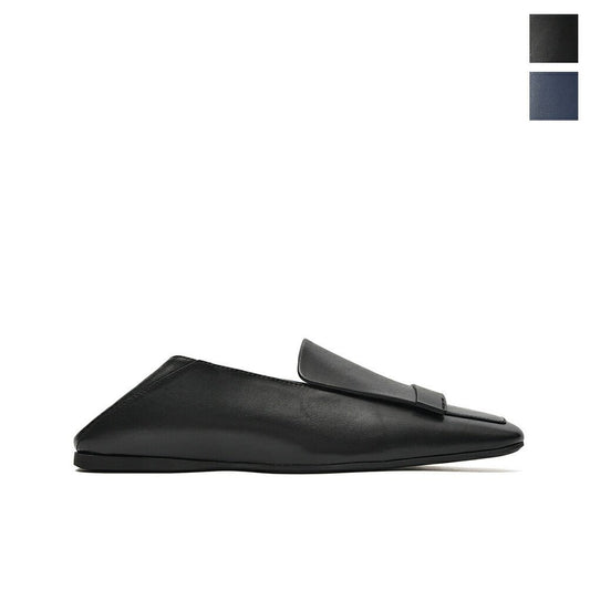 SUMMER SALE｜Sergio Rossi sr1 Slipper メタルプレートスリッパー ラムナッパローファー｜GUARDAROBA MILANO OFFICIAL STORE