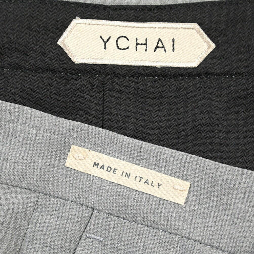 SUMMER SALE｜YCHAI ストレッチウール ワンタックスラックス グレー 31 | GUARDAROBA MILANO OFFICIAL STORE