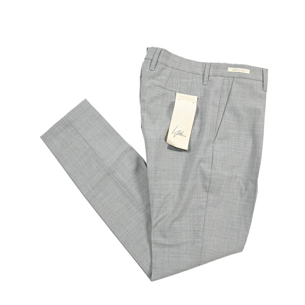 SUMMER SALE｜YCHAI ストレッチウール ワンタックスラックス グレー 31 | GUARDAROBA MILANO OFFICIAL STORE