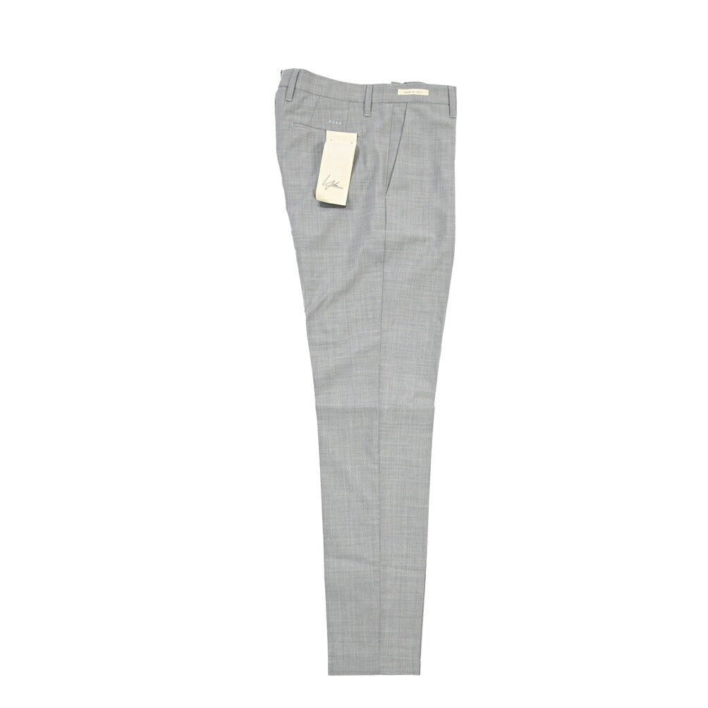 SUMMER SALE｜YCHAI ストレッチウール ワンタックスラックス グレー 31 | GUARDAROBA MILANO OFFICIAL STORE