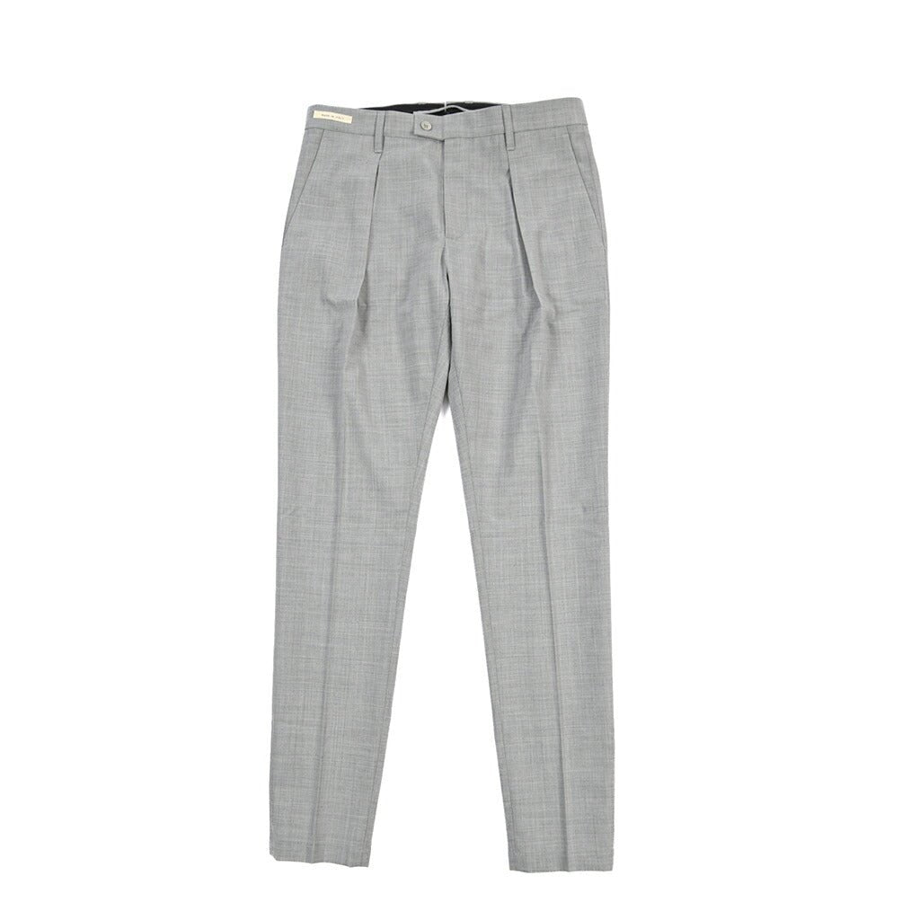 SUMMER SALE｜YCHAI ストレッチウール ワンタックスラックス グレー 31 | GUARDAROBA MILANO OFFICIAL STORE