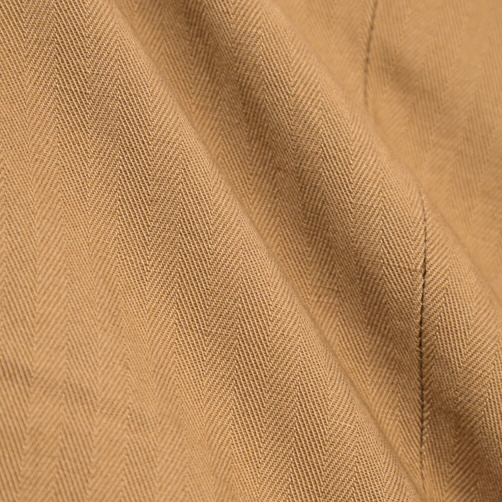 SUMMER SALE｜YCHAI リネン混コットン ワンタックパンツ ブラウン（NOCE） 31 | GUARDAROBA MILANO OFFICIAL STORE