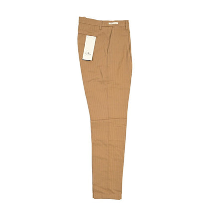 SUMMER SALE｜YCHAI リネン混コットン ワンタックパンツ ブラウン（NOCE） 31 | GUARDAROBA MILANO OFFICIAL STORE