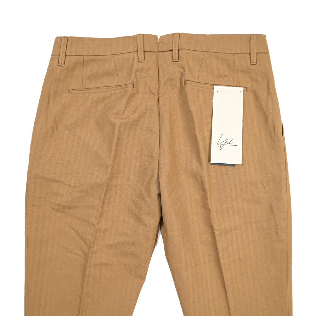 SUMMER SALE｜YCHAI リネン混コットン ワンタックパンツ ブラウン（NOCE） 31 | GUARDAROBA MILANO OFFICIAL STORE