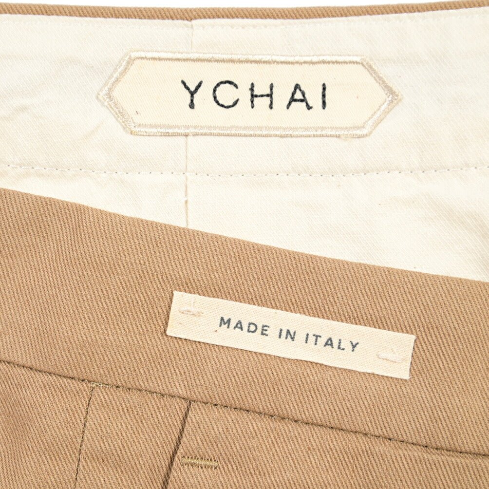 SUMMER SALE｜YCHAI リネン混コットン ワンタックパンツ ベージュ(NOCE) 31 | GUARDAROBA MILANO OFFICIAL STORE
