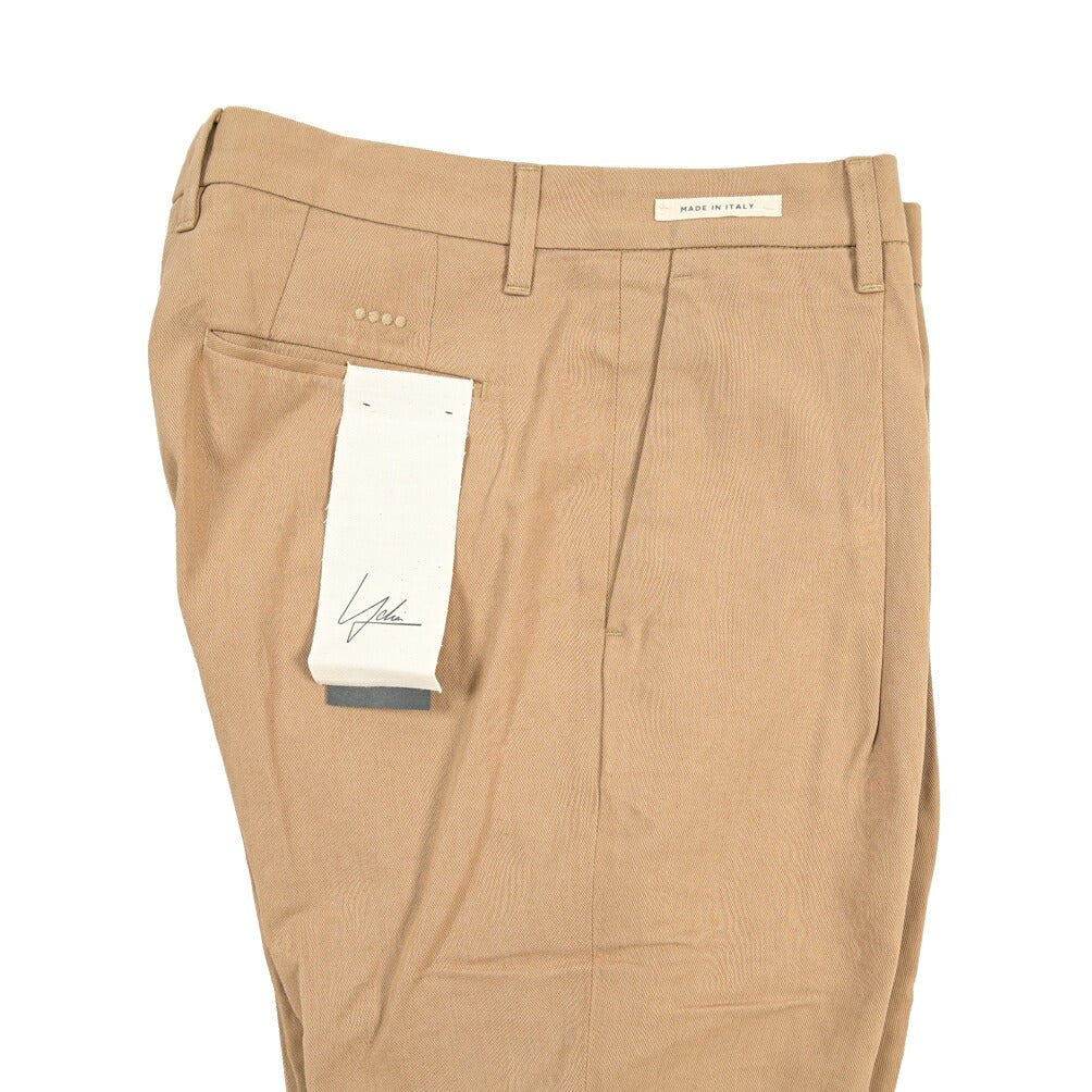 SUMMER SALE｜YCHAI リネン混コットン ワンタックパンツ ベージュ(NOCE) 31 | GUARDAROBA MILANO OFFICIAL STORE