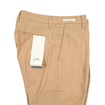 SUMMER SALE｜YCHAI リネン混コットン ワンタックパンツ ベージュ(NOCE) 31 | GUARDAROBA MILANO OFFICIAL STORE