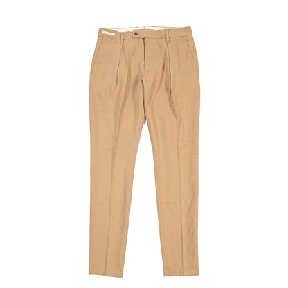 SUMMER SALE｜YCHAI リネン混コットン ワンタックパンツ ベージュ(NOCE) 31 | GUARDAROBA MILANO OFFICIAL STORE