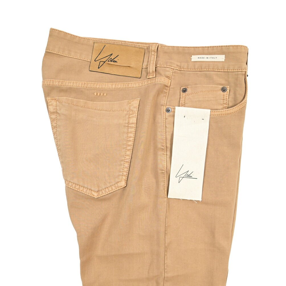 SUMMER SALE｜YCHAI “PANATELA” ストレッチデニム 5ポケットカラージーンズ / SKINNY FIT ブラウン（NOCCIOLA） 33 | GUARDAROBA MILANO OFFICIAL STORE