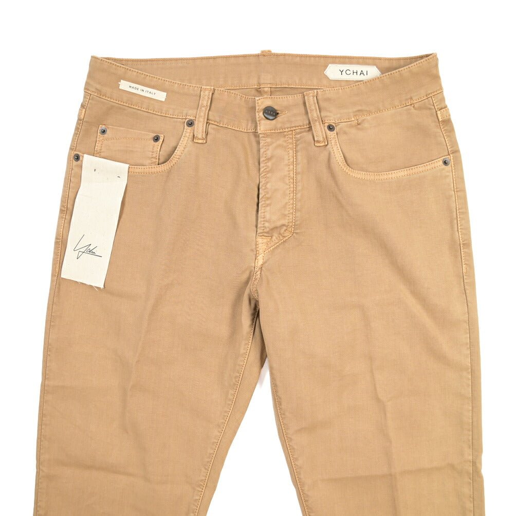 SUMMER SALE｜YCHAI “PANATELA” ストレッチデニム 5ポケットカラージーンズ / SKINNY FIT ブラウン（NOCCIOLA） 33 | GUARDAROBA MILANO OFFICIAL STORE