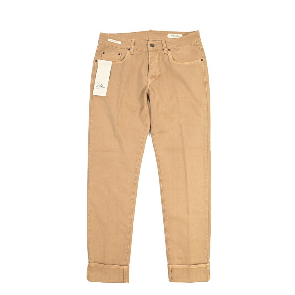 SUMMER SALE｜YCHAI “PANATELA” ストレッチデニム 5ポケットカラージーンズ / SKINNY FIT ブラウン（NOCCIOLA） 33 | GUARDAROBA MILANO OFFICIAL STORE