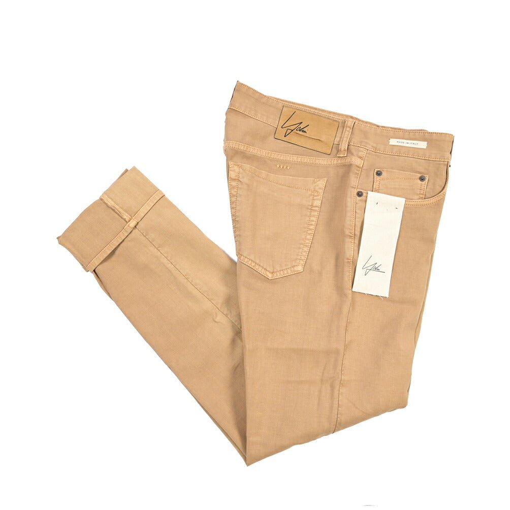 SUMMER SALE｜YCHAI “PANATELA” ストレッチデニム 5ポケットカラージーンズ / SKINNY FIT ブラウン（NOCCIOLA） 33 | GUARDAROBA MILANO OFFICIAL STORE