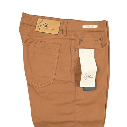 SUMMER SALE｜YCHAI “PANATELA” ストレッチデニム 5ポケットカラージーンズ / SKINNY FIT ブラウン（COGNAC） 33 | GUARDAROBA MILANO OFFICIAL STORE