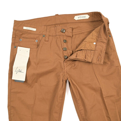 SUMMER SALE｜YCHAI “PANATELA” ストレッチデニム 5ポケットカラージーンズ / SKINNY FIT ブラウン（COGNAC） 33 | GUARDAROBA MILANO OFFICIAL STORE