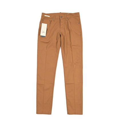SUMMER SALE｜YCHAI “PANATELA” ストレッチデニム 5ポケットカラージーンズ / SKINNY FIT ブラウン（COGNAC） 33 | GUARDAROBA MILANO OFFICIAL STORE