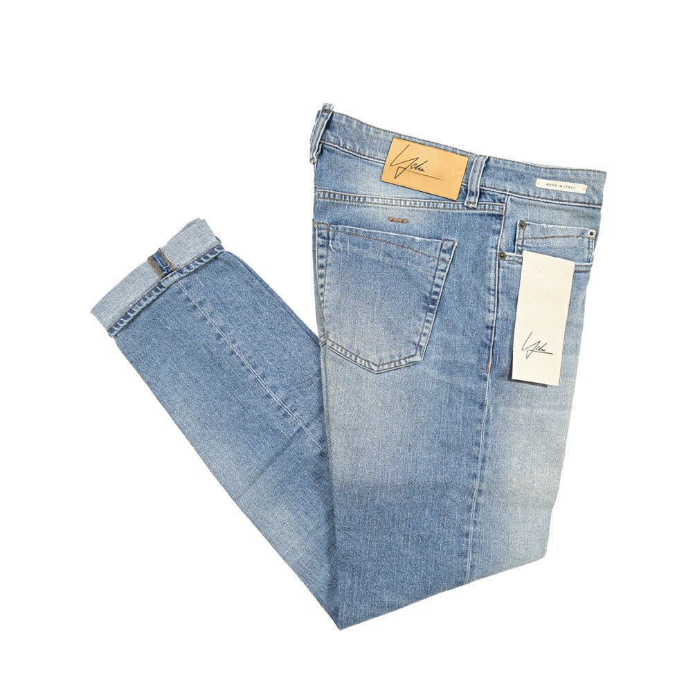 SUMMER SALE｜YCHAI “PANATELA” ストレッチデニム 5ポケットジーンズ / SKINNY FIT ライトブルー 29 | GUARDAROBA MILANO OFFICIAL STORE