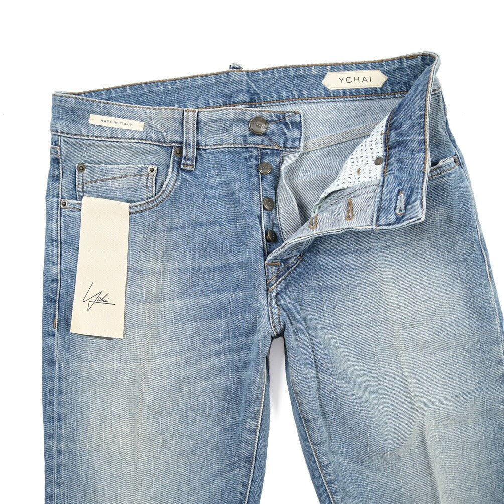 SUMMER SALE｜YCHAI “PANATELA” ストレッチデニム 5ポケットジーンズ / SKINNY FIT ライトブルー 29 | GUARDAROBA MILANO OFFICIAL STORE