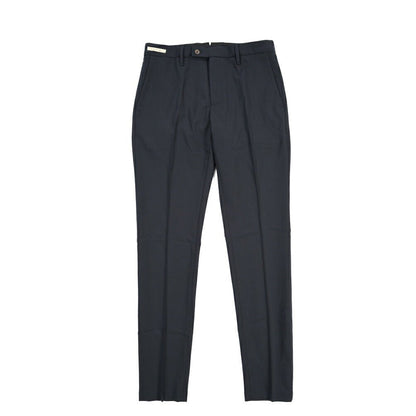 SUMMER SALE｜YCHAI “PANATELA” ストレッチウール ノータックスラックス / SKINNY FIT ネイビー（BLU） 31 | GUARDAROBA MILANO OFFICIAL STORE