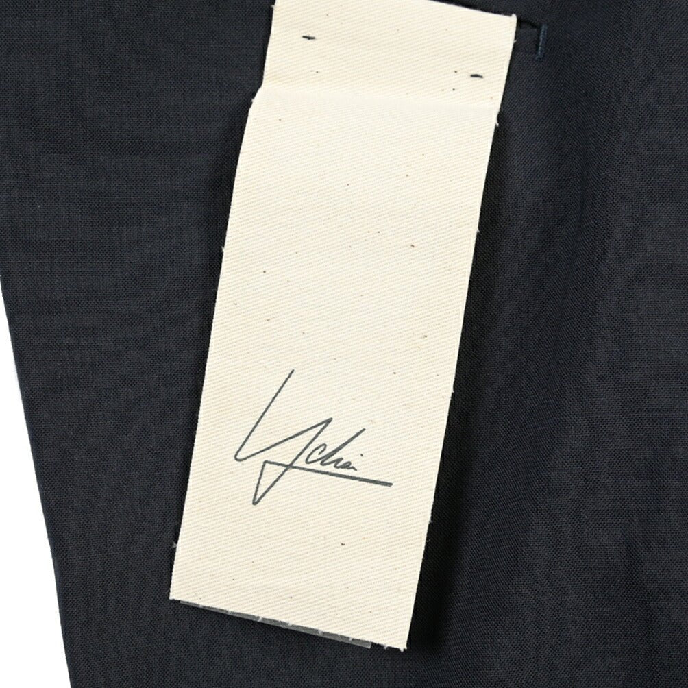 SUMMER SALE｜YCHAI “PANATELA” ストレッチウール ノータックスラックス / SKINNY FIT ネイビー（BLU） 31 | GUARDAROBA MILANO OFFICIAL STORE