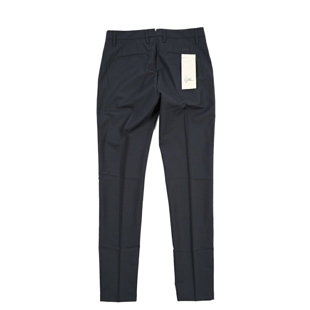 SUMMER SALE｜YCHAI “PANATELA” ストレッチウール ノータックスラックス / SKINNY FIT ネイビー（BLU） 31 | GUARDAROBA MILANO OFFICIAL STORE