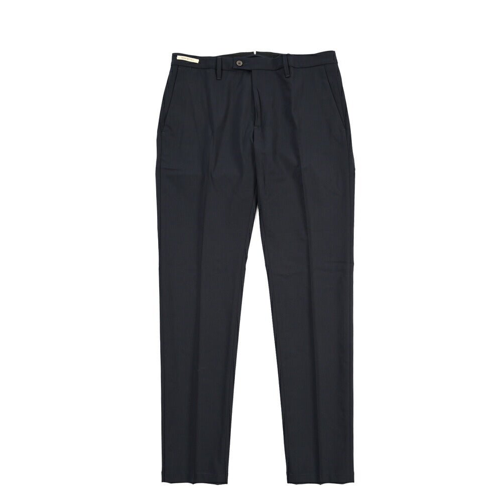 SUMMER SALE｜YCHAI “PANATELA” ストレッチウール ノータックスラックス / SKINNY FIT ネイビー(BLU) 31 | GUARDAROBA MILANO OFFICIAL STORE