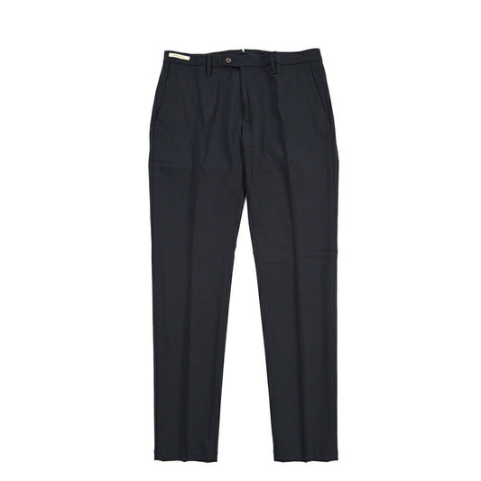 SUMMER SALE｜YCHAI “PANATELA” ストレッチウール ノータックスラックス / SKINNY FIT ネイビー(BLU) 31 | GUARDAROBA MILANO OFFICIAL STORE