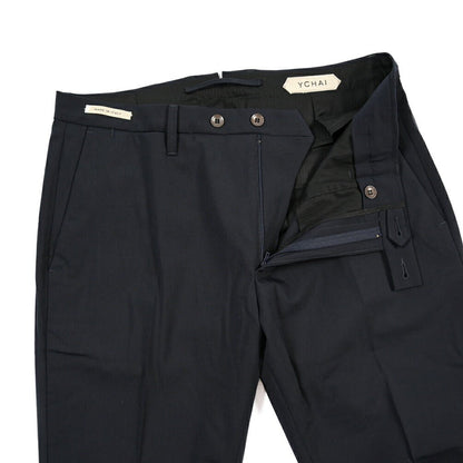 SUMMER SALE｜YCHAI “PANATELA” ストレッチウール ノータックスラックス / SKINNY FIT ネイビー(BLU) 31 | GUARDAROBA MILANO OFFICIAL STORE
