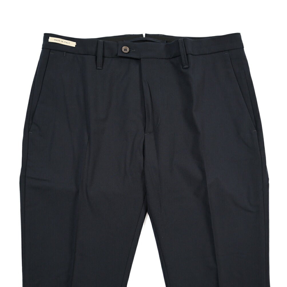 SUMMER SALE｜YCHAI “PANATELA” ストレッチウール ノータックスラックス / SKINNY FIT ネイビー(BLU) 31 | GUARDAROBA MILANO OFFICIAL STORE