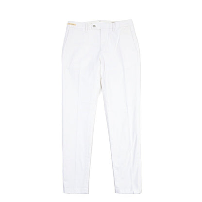 SUMMER SALE｜YCHAI “PANATELA” ストレッチコットン ノータックパンツ / SKINNY FIT ホワイト(BIANCO) 31 | GUARDAROBA MILANO OFFICIAL STORE